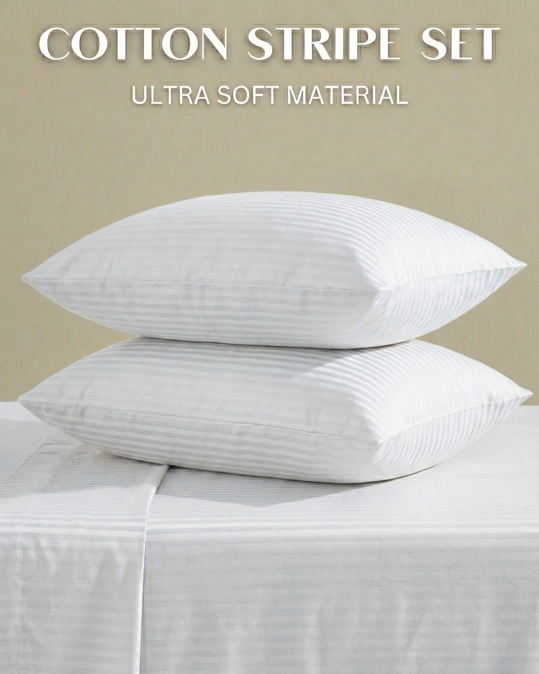 White Stripe Cotton | Plain