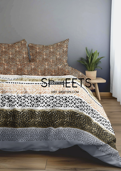 CHEETAH BROWN DUVET COVER SET