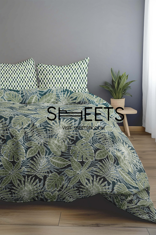 GREEN LEAF DUVET COVER SET